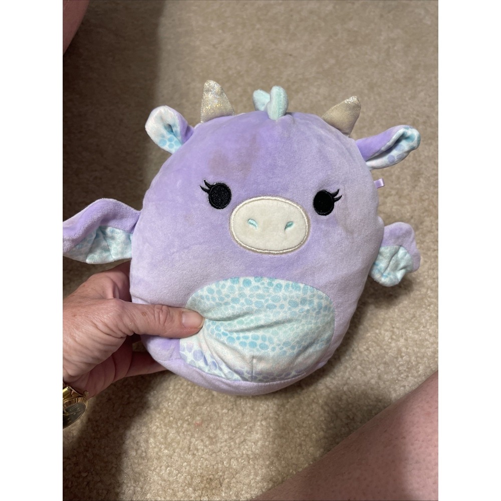 Squishmallows Drow the Purple Dragon, 8", 2022‎